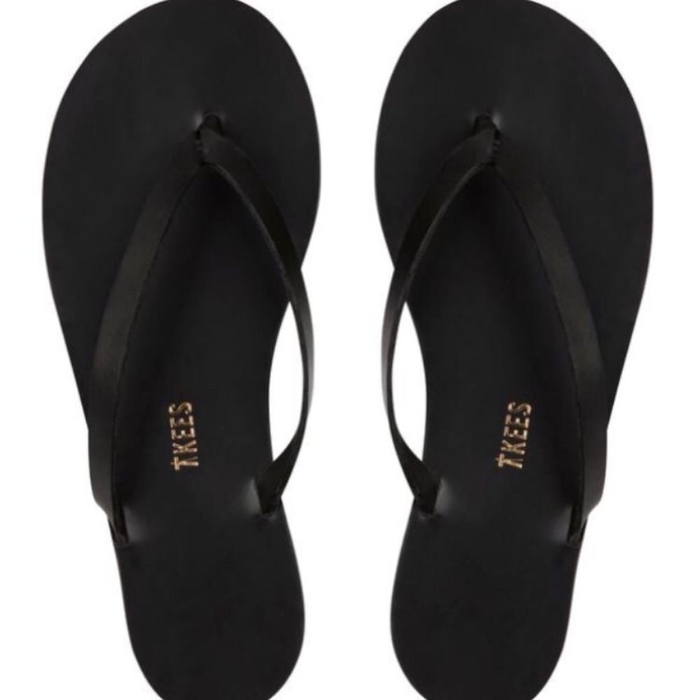 TKEES Size 7. Jane Leather Flip Flop.